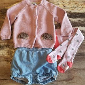 Baby Boden Hedgehog Sweater Outfit 12-18 months